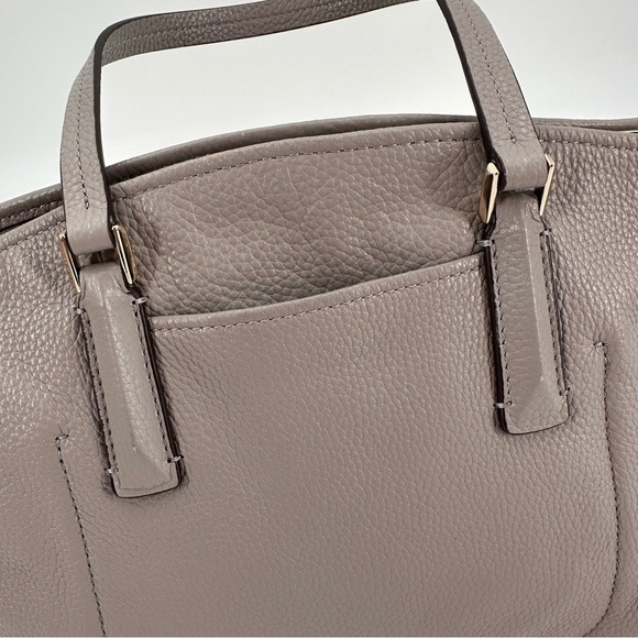 Kate Spade Abbott Small Gray Satchel Bag Crossbody Strap - Picture 5 of 11